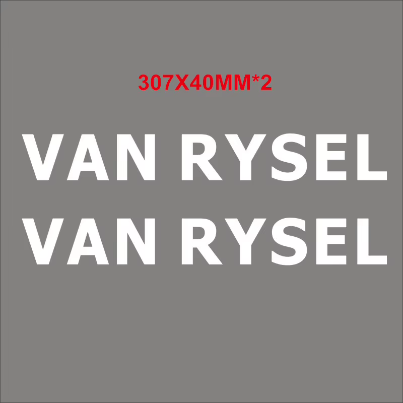 Lot de 2 autocollants pour cadre de vélo VAN RYSEL