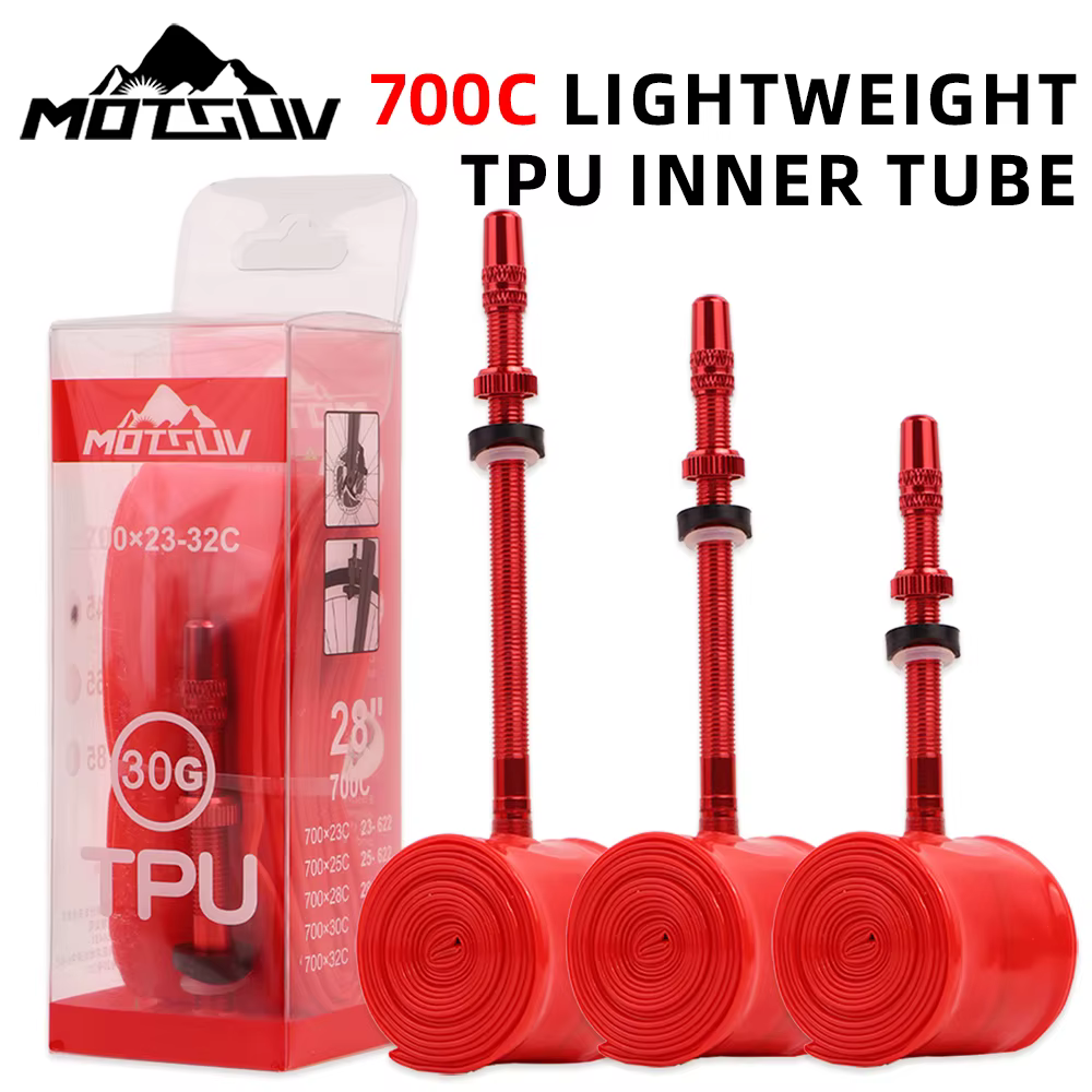 MOTSUV Chambre à air de vélo de route en TPU 700×23-32C