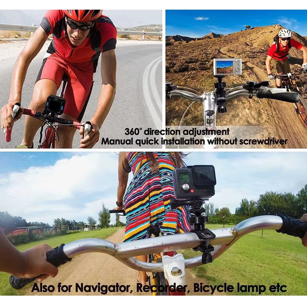 Pour GoPro vélo montage guidon pince moto