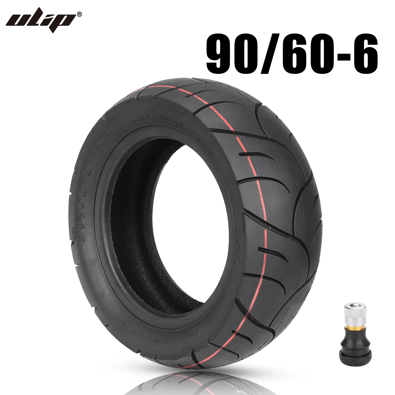 ULIP 90/60-6 pneu Tubeless pour Scooter électrique 11 pouces ville route