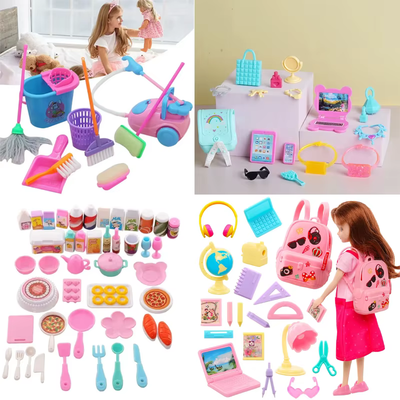 Accessoires de poupée Kawaii, outils d'apprentissage et d'entretien, mini-objets mignons pour maisons de poupées, couleur aléatoire