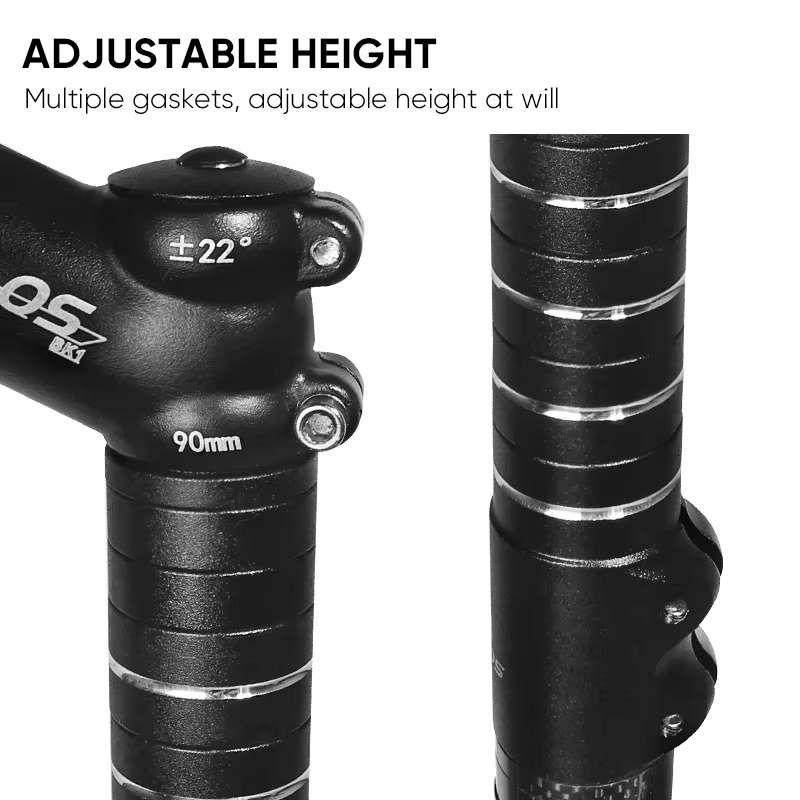 Extension de potence de vélo en alliage d'aluminium BUCKLOS 70/80/100/115/120/180/210MM