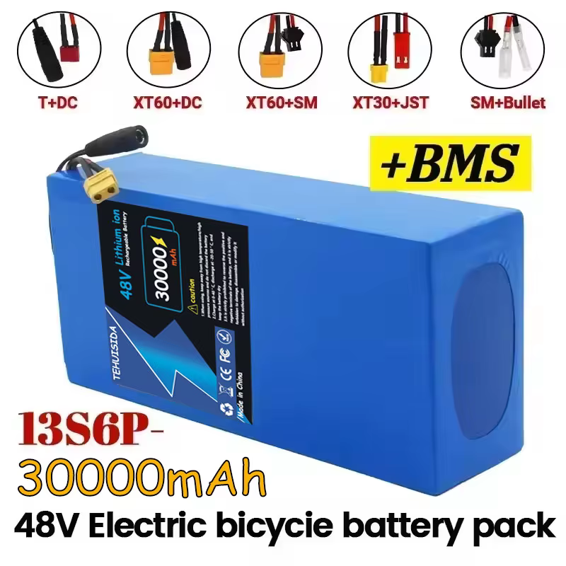 100% tout neuf Original 48V 30AH 13S6P 48V 30000 MAH 2000W intégré 50A BMS batterie de Scooter électrique