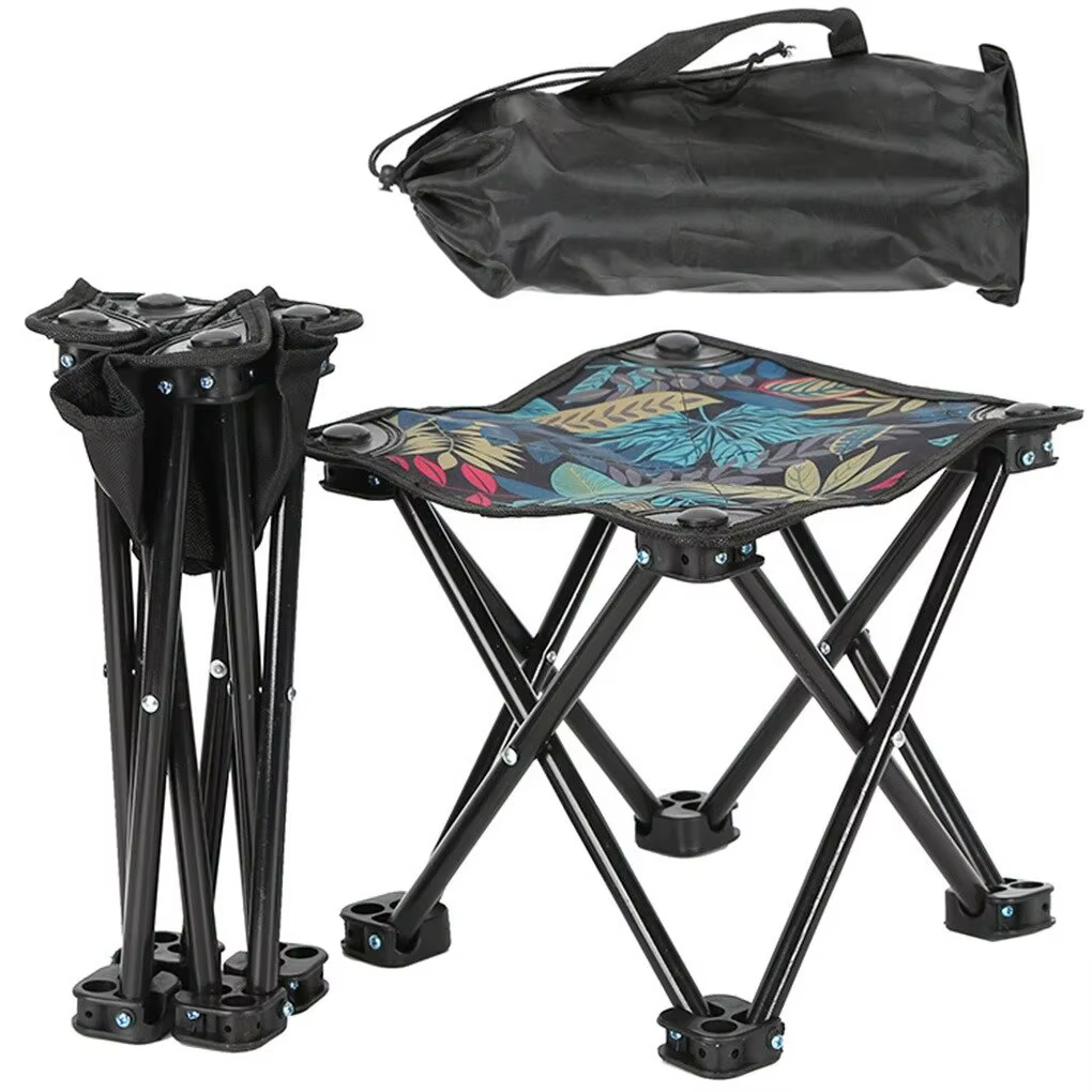 Tabouret pliant portatif extérieur Camping tabouret de pied pliable randonnée plage voyage pique-nique siège de pêche outils pour Camping randonnée