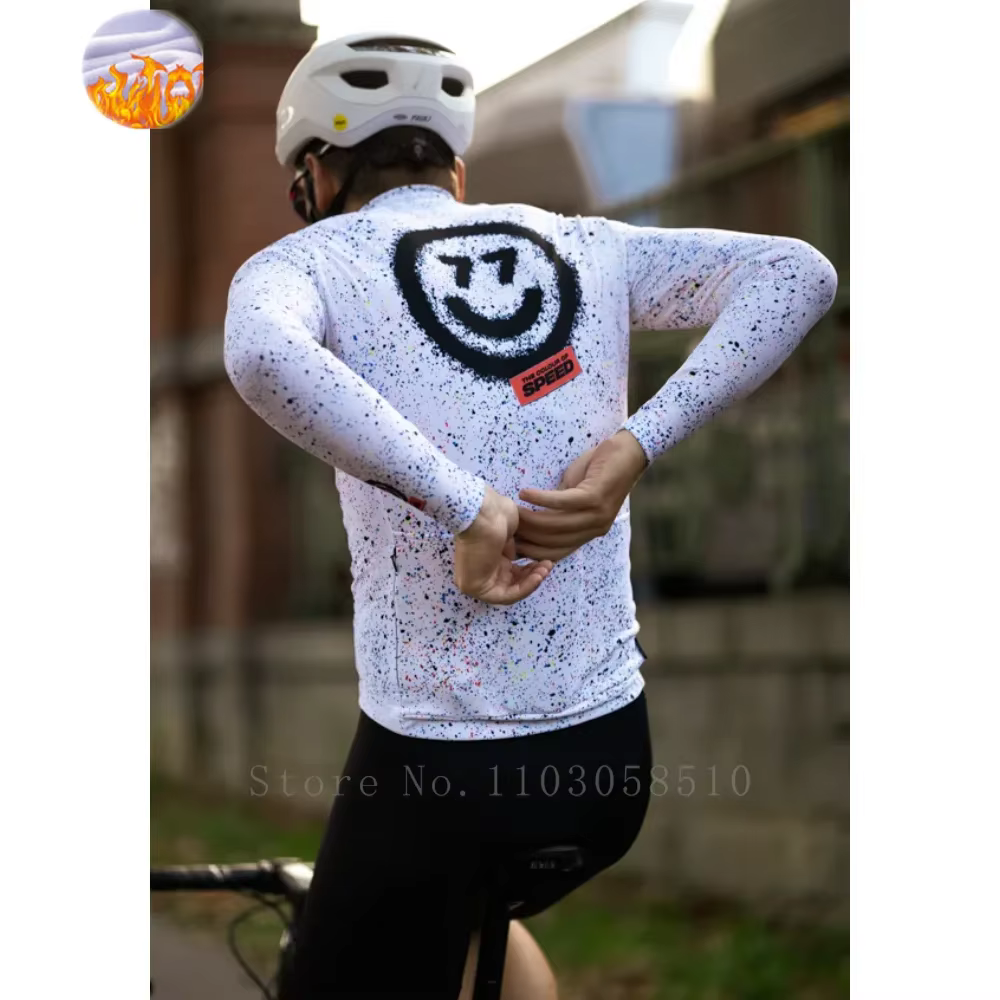 RH77 hiver cyclisme veste chaude hommes à manches longues polaire Jersey moto vtt route sous zéro pour garder au chaud vélo vêtements Ciclismo