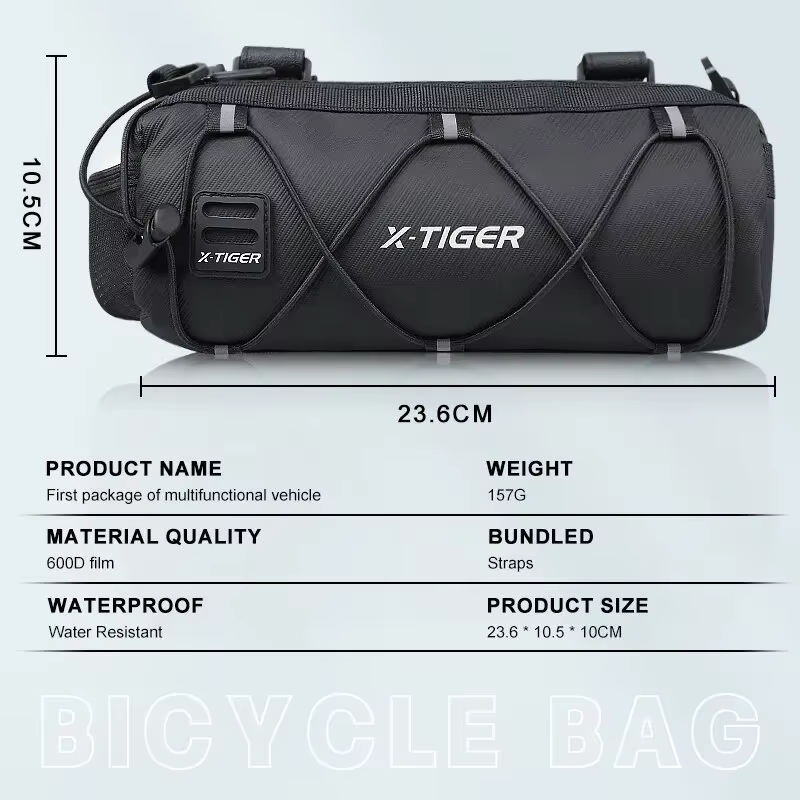 X-TIGER Vélo Sac Portable Guidon Multi-usages Grande Capacité Sac À Dos VTT