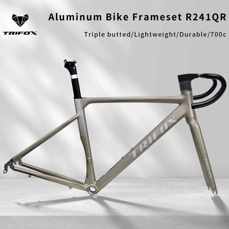 Cadre de vélo TRIFOX 700C en alliage d'aluminium 6061 léger