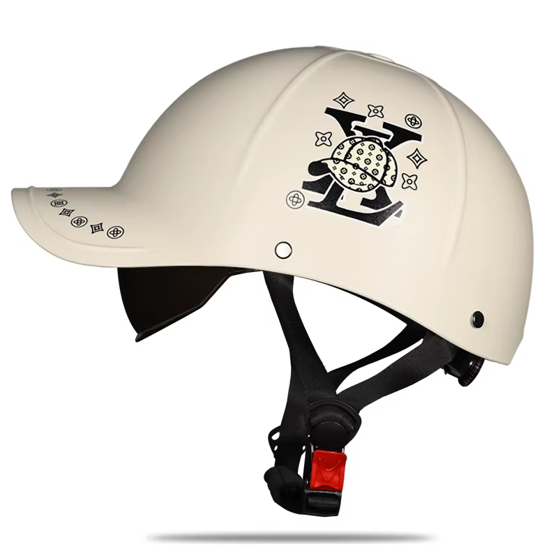 Nouveau café Racer Chopper Scooter sécurité casque demi visage Vintage casquette d'été moto