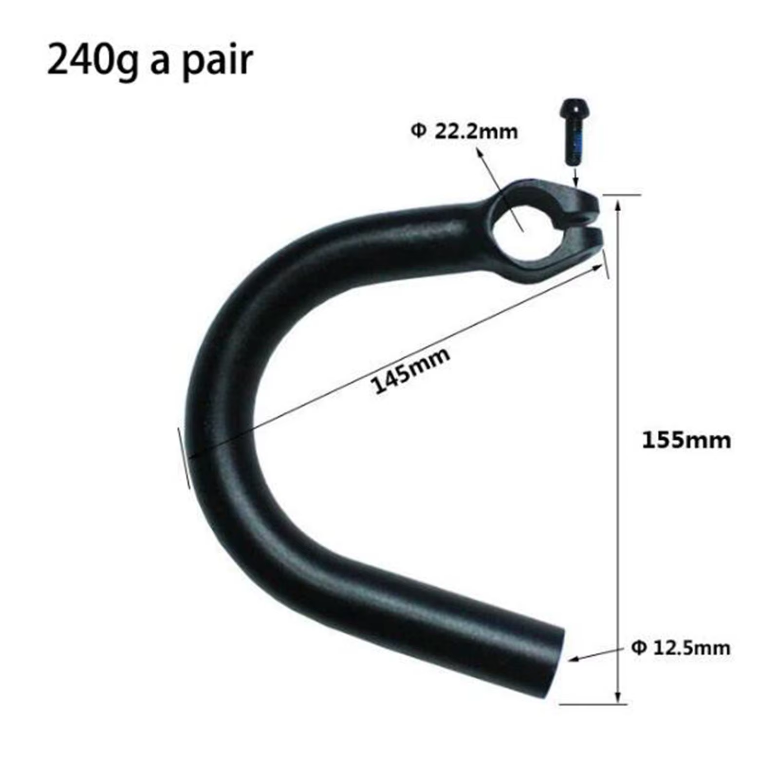 Guidon de vélo solide, barre d'étau pour cyclisme en vélos de montagne en plein air