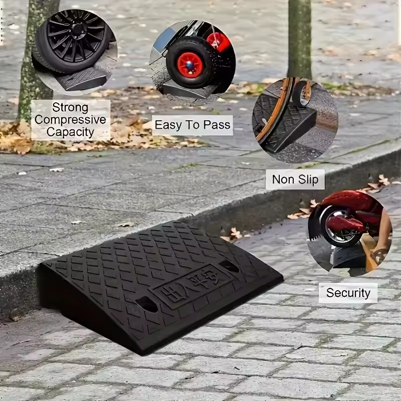 1 rampes portables avec surface antidérapante – Matériau durable