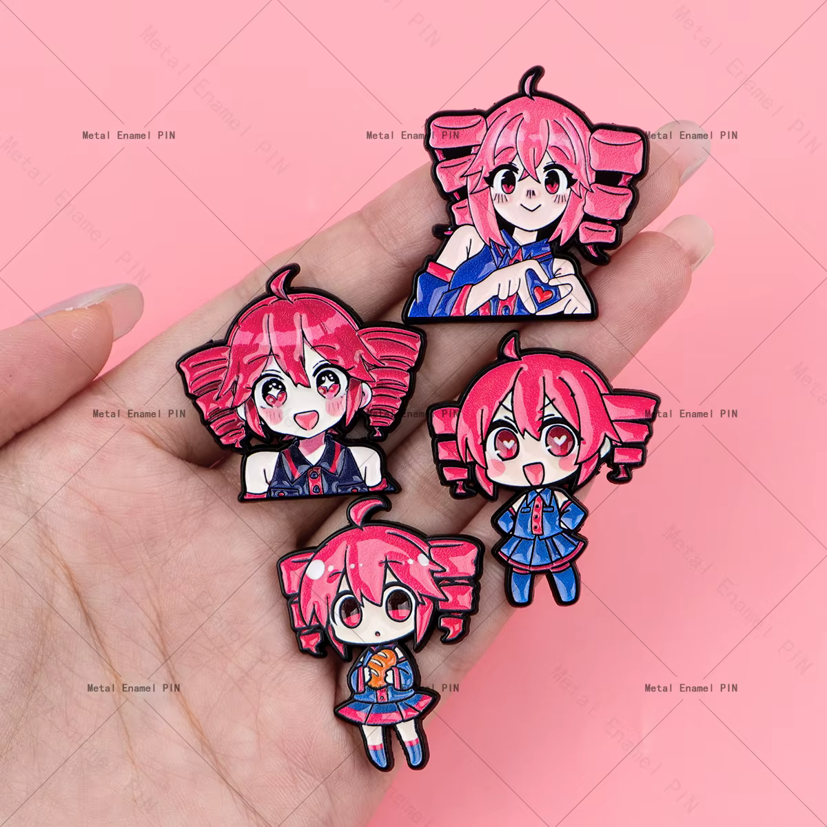 Broches émaillées, épingles de revers et badges Kawaii à l'effigie de personnages de chanteurs virtuels pour sacs à dos, accessoires de costume, bijoux de mode et cadeaux