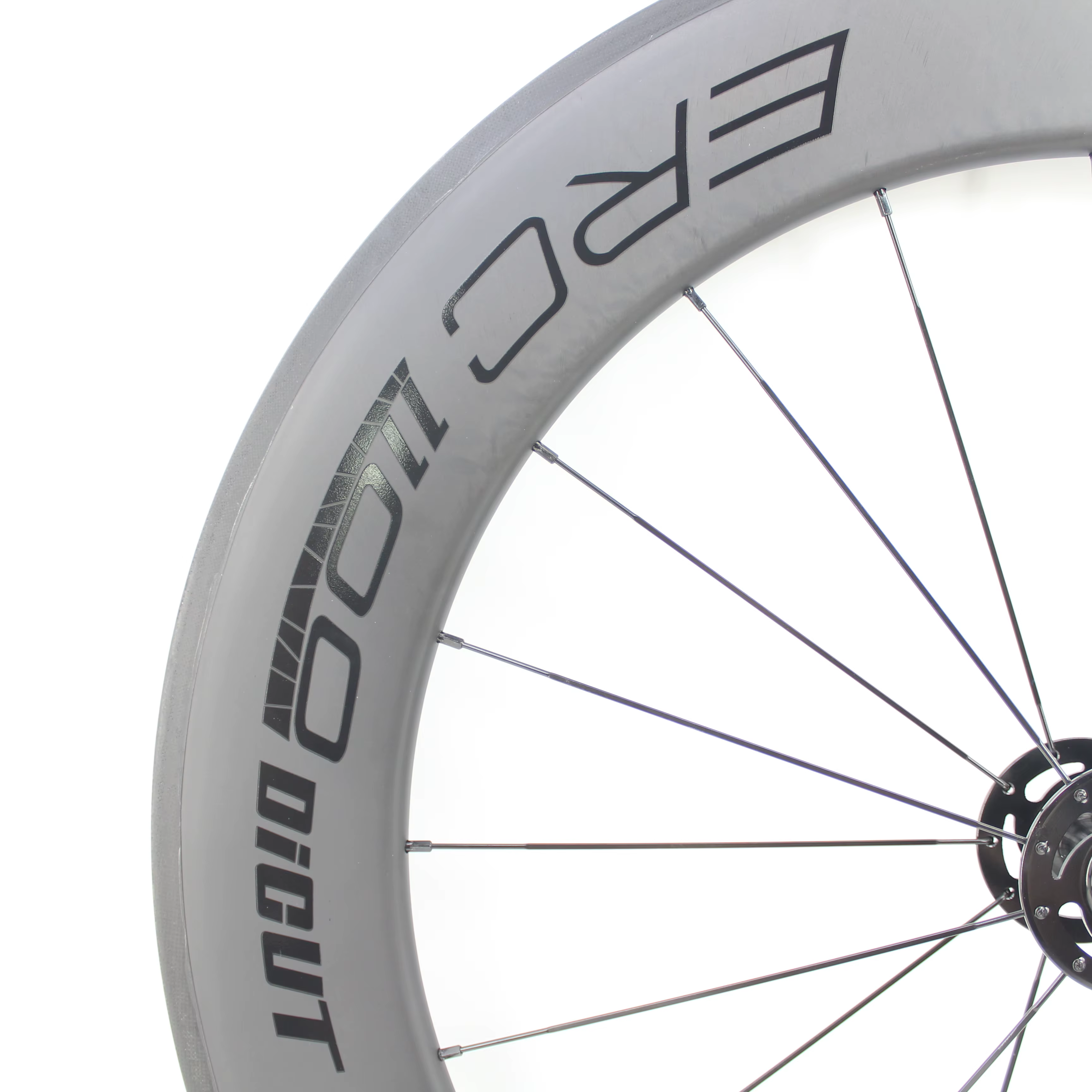 Paire de roues de vélo tubulaires en fibre de carbone 700C