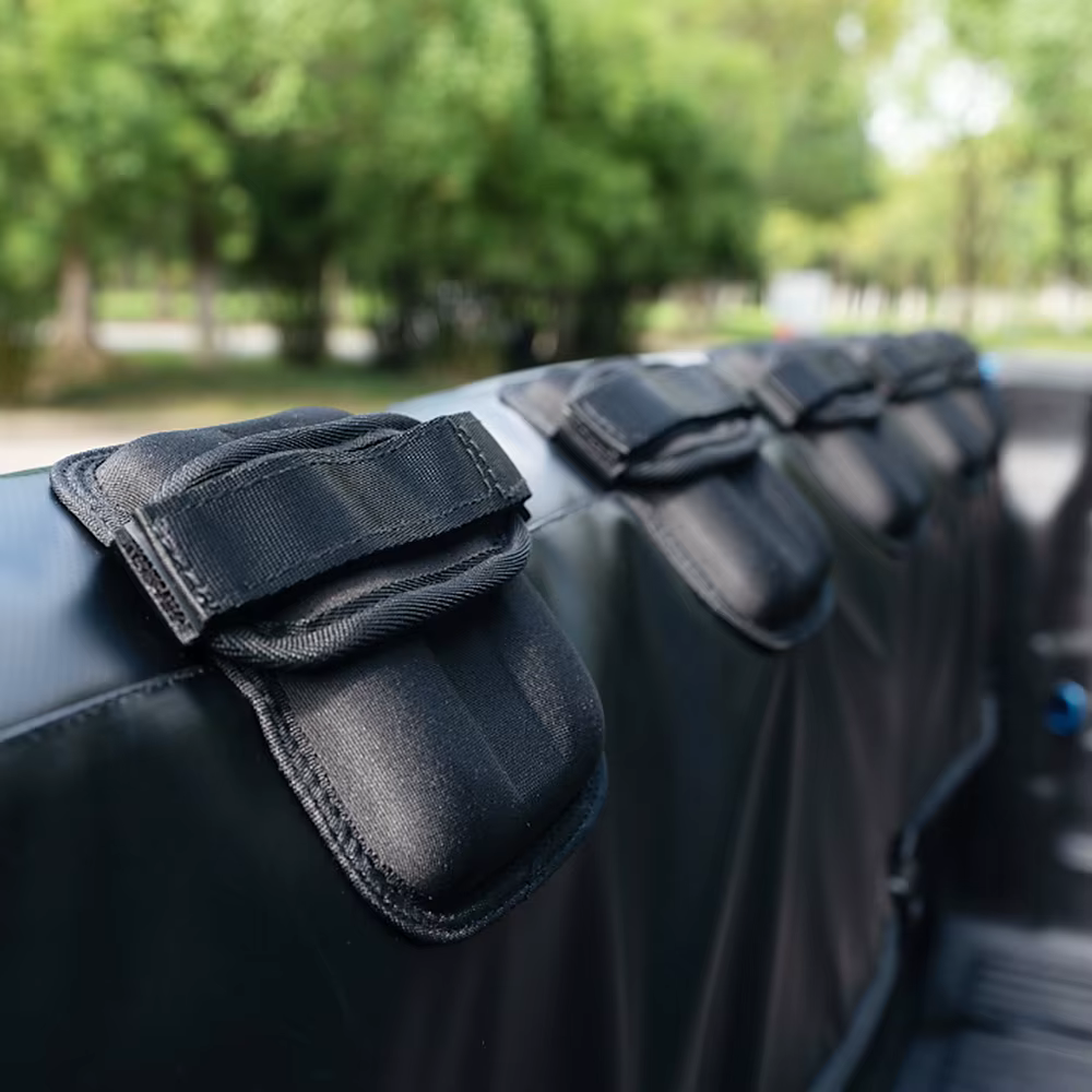 Coussin de protection de hayon de vélo de montagne avec sangle en fibre