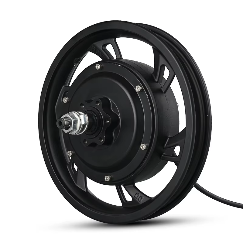 Roue arrière de Scooter de moteur de moyeu sans engrenage sans brosse de 12 pouces avec pneu 36V350W 48V500W