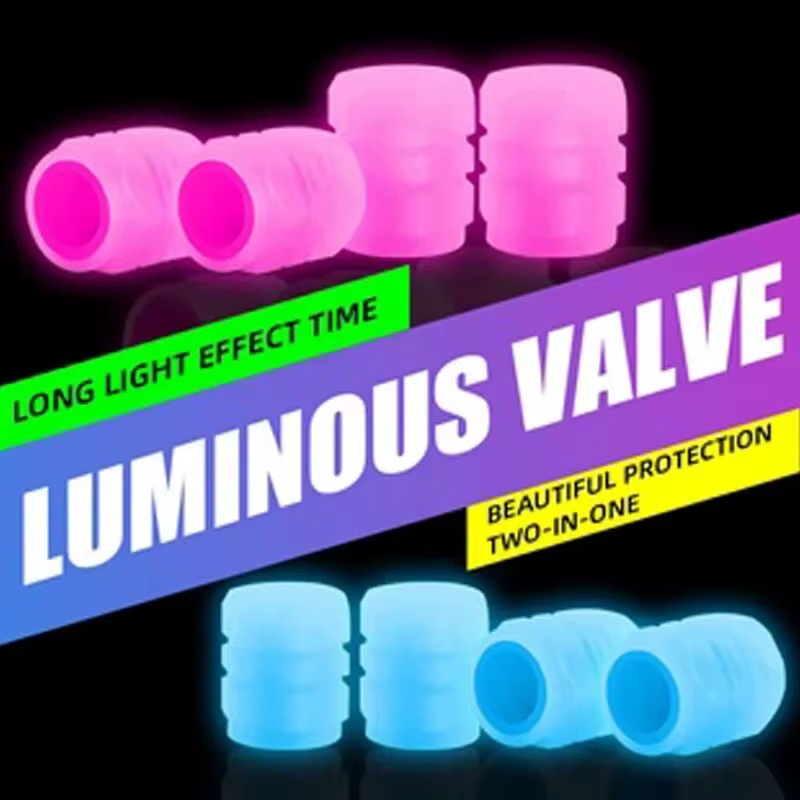 8 pièces Valve lumineuse moto vélo