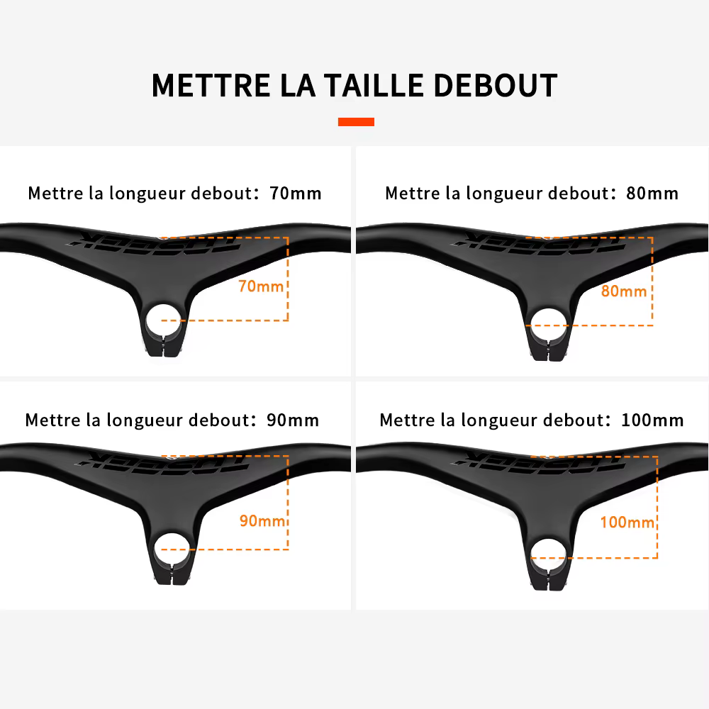 TOSEEK – guidon et tige de vtt intégrés en carbone