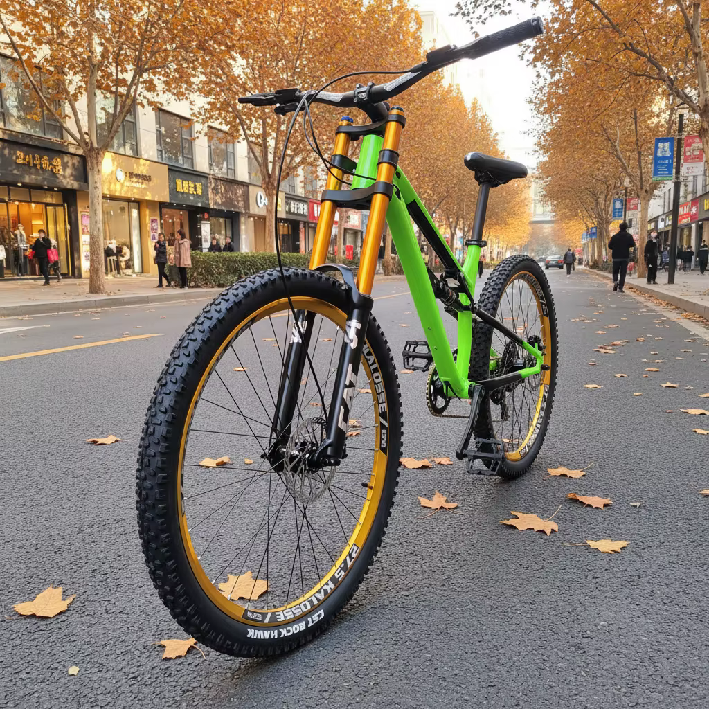 Kalosse vélo à Suspension complète en alliage d'aluminium cadre à queue souple 26/27