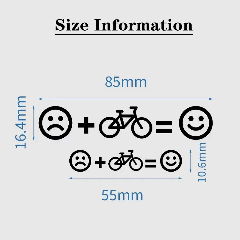 1 ensemble d'autocollants personnalisés pour vélo