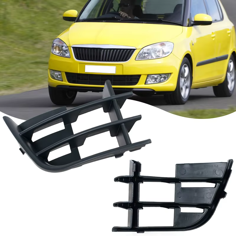 Accessoires de voiture pour Skoda Fabia 2011 2012 2013 2014 2015, pare-chocs inférieur avant de voiture, petite calandre, couvercle de ventilation, couvercle de phare antibrouillard avant