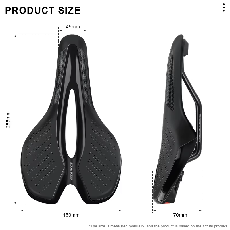 Selle de vélo avec feu arrière