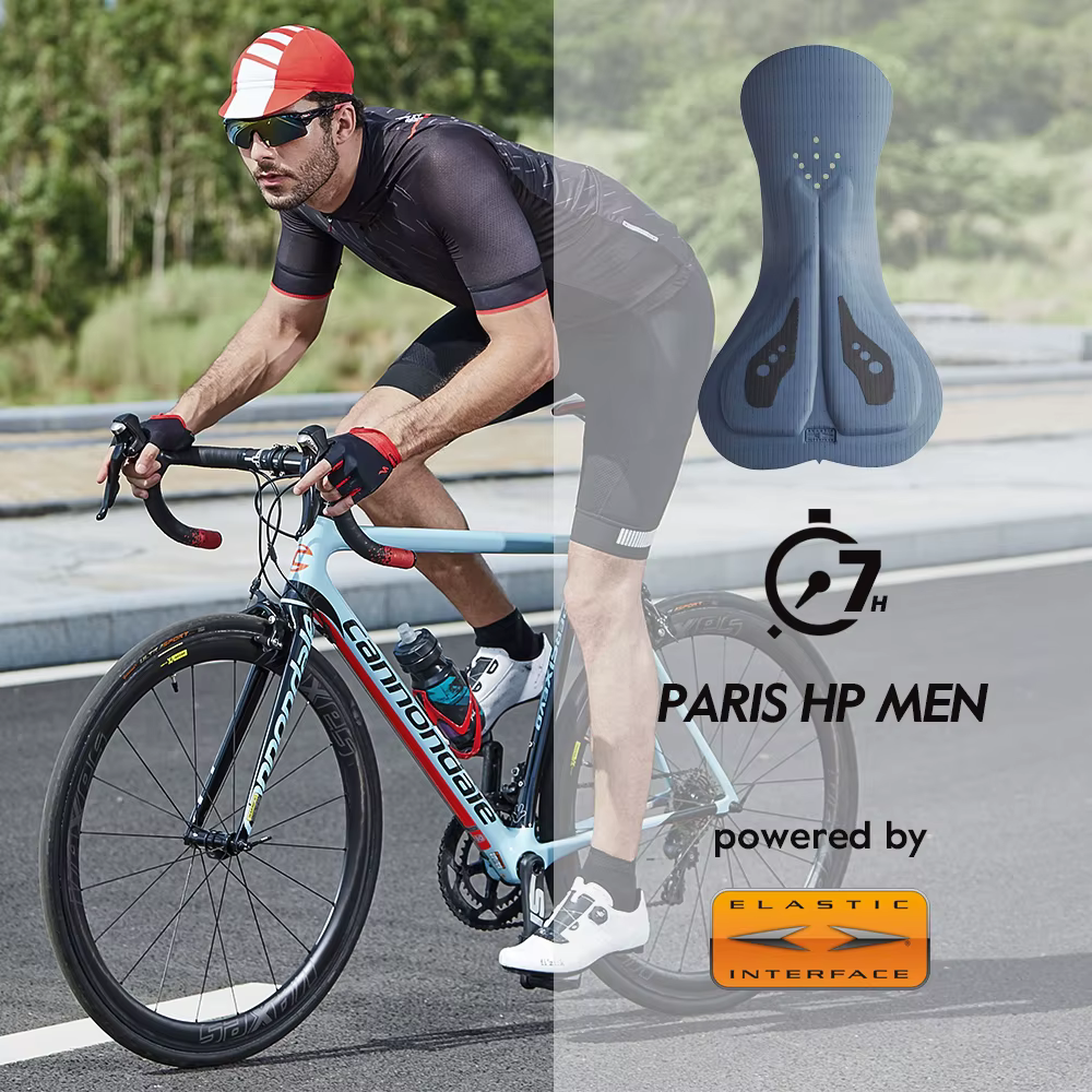RION short de cyclisme hommes Ciclismo Masculina cuissard Interface élastique coussin longue Distance vtt rembourré Shorts collants coupe ajustée