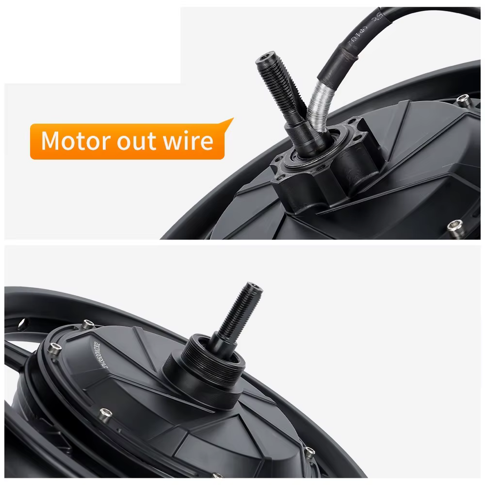 Kit de moteur de moyeu de Scooter électrique de 14 pouces 48V 60V 72V 1000W-3500W