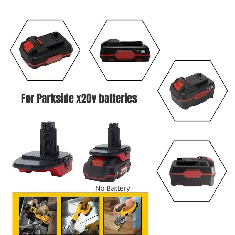 Pour adaptateur Parkside vers Dewalt pour Parkside 20V remplacer vers Dewalt 18V accessoires de convertisseur de perceuse électrique ( Adaptateur uniquement)