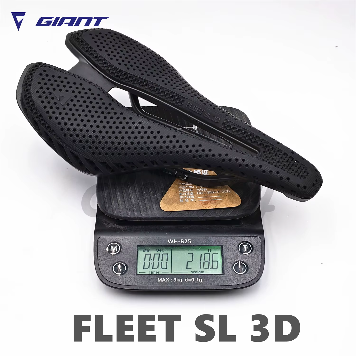 Selle de vélo Giant Fleet 3D Series, impression 3D