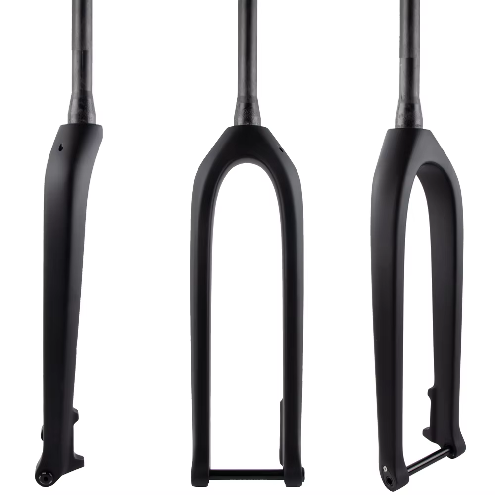 Nouveau VTT entièrement en Fiber de carbone UD VTT frein à disque 15x110mm Boost fourche de vélo améliorée à axe traversant câble intérieur conique