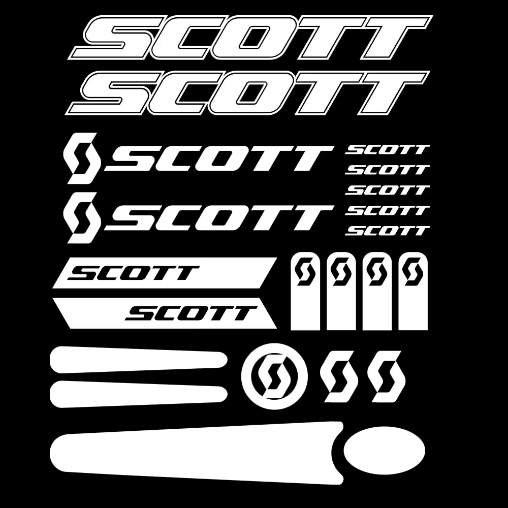 Autocollants en vinyle imperméables pour protection de cadre de vélo SCOTT
