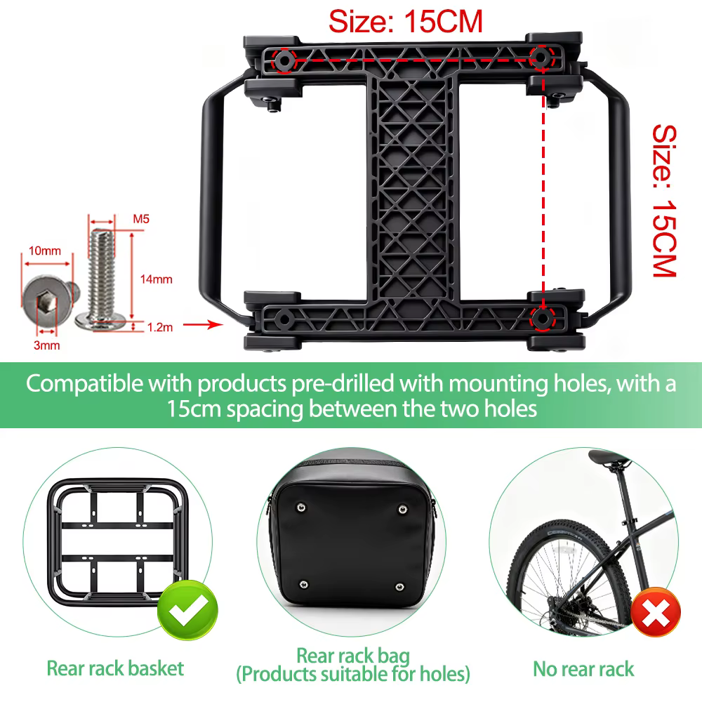 NEWBOLER – support réglable à dégagement rapide pour vélo électrique