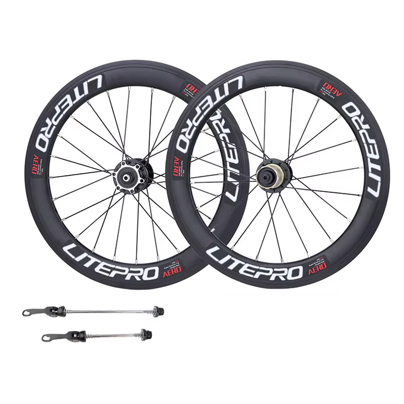 Vélo pliant roue noire 20 pouces disque/V hauteur de frein 40mm 4 Peilin alliage d'aluminium BMX 406/451 jeu de roues pièces de cyclisme d'hiver