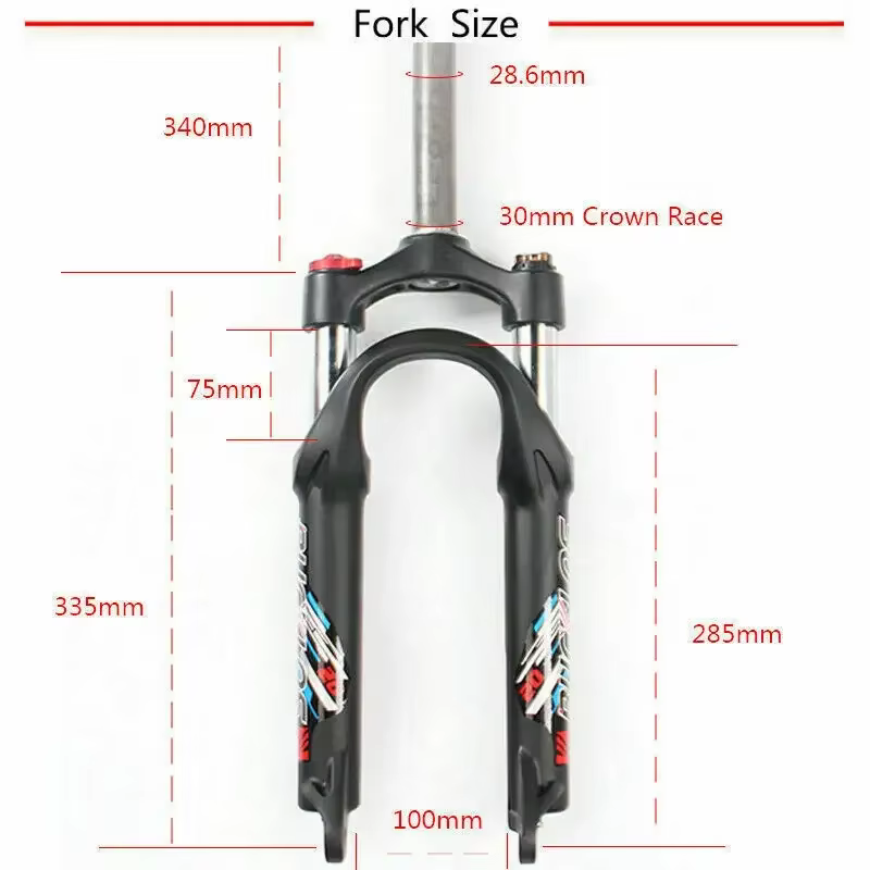BUCKKub20-Fourche à suspension de vélo pliable/BMX/VTT