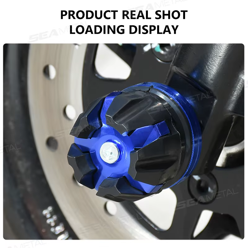 BLALION 2/4 pièces Protection universelle de Suspension avant cadre de tasse curseur protecteur de chute modifié pour pare-chocs Anti-chute de moto