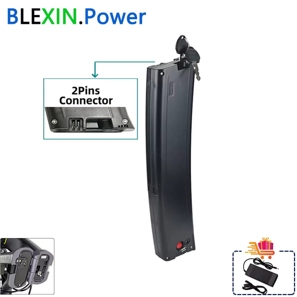 Batterie de vélo électrique cachée Scimitar incurvée 36V 7.8Ah 9Ah 10.5Ah