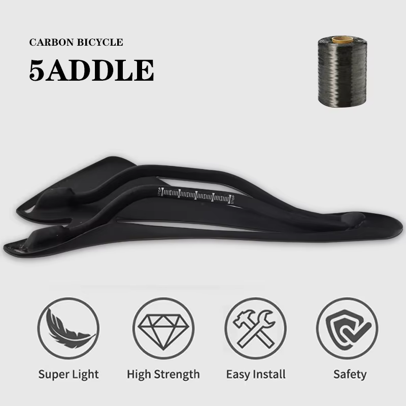 Selle ultralégère en fibre de carbone pour vélo de route et VTT