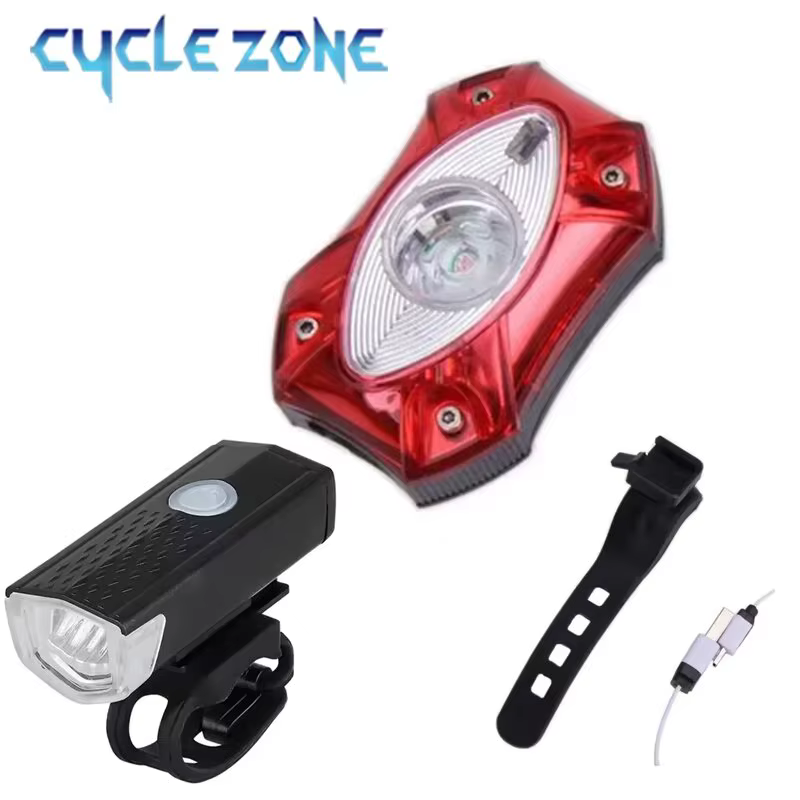 Ensemble d'éclairage avant et arrière de vélo aste à LED