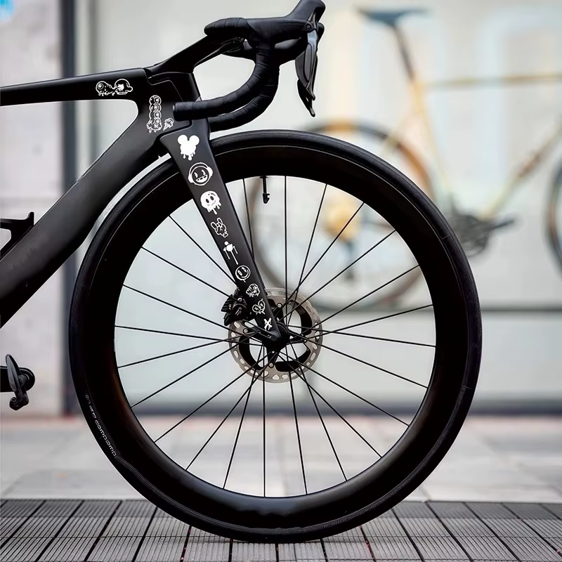 Autocollants de vélo graffiti dessin animé pour tube supérieur de cadre