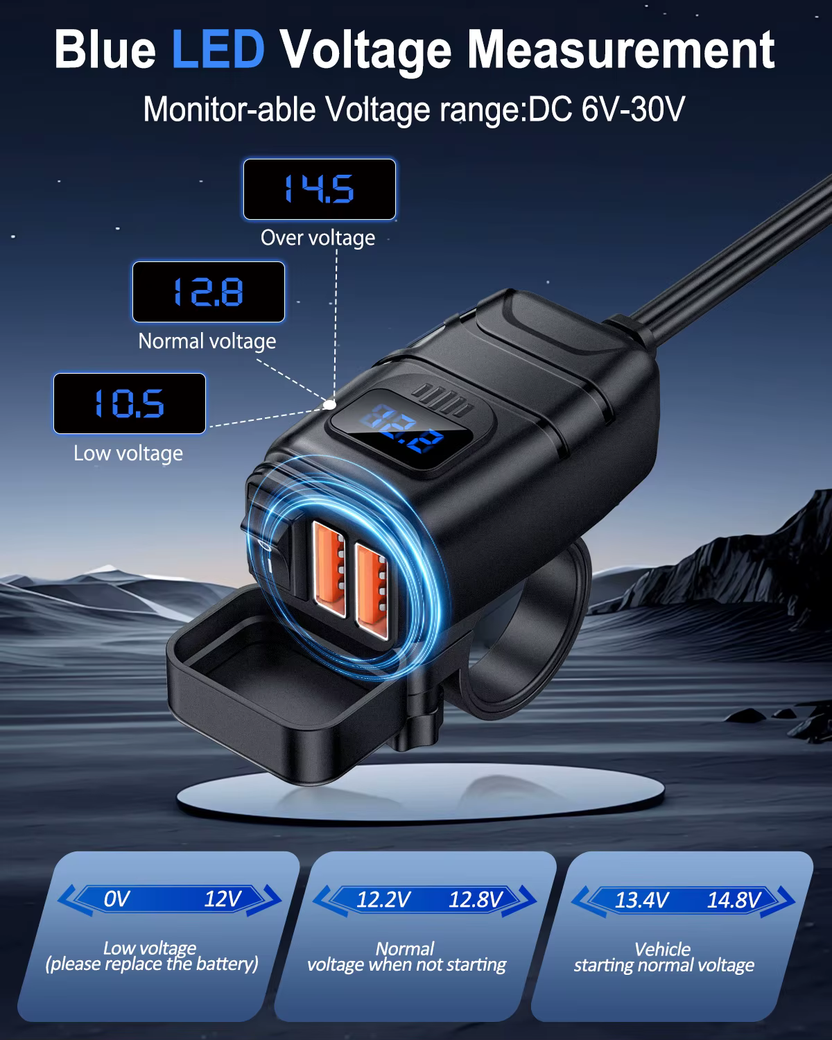 Chargeur de moto pour téléphone