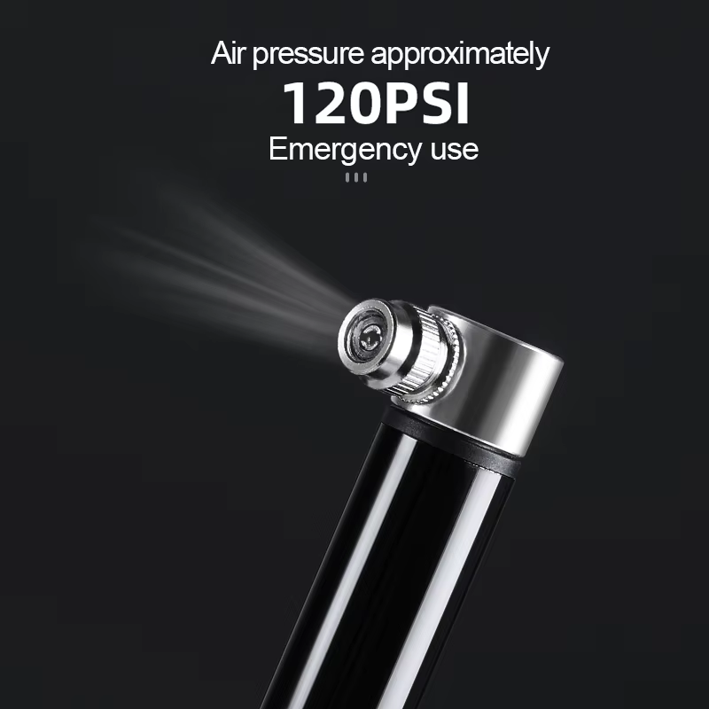 Mini pompe à vélo en alliage d'aluminium pour valves Schrader et Presta