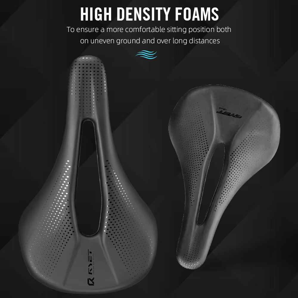 RYET 3D imprimé vélo selle en carbone 140mm 142mm Super léger route vtt course EVA selles