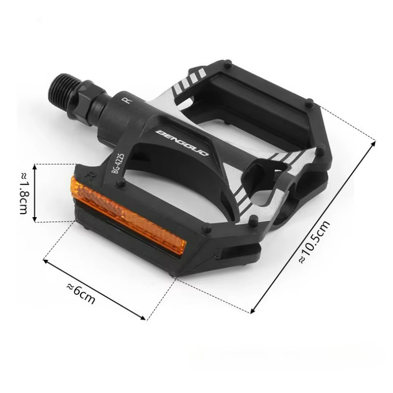 Pédales de vélo en nylon diamanté durables