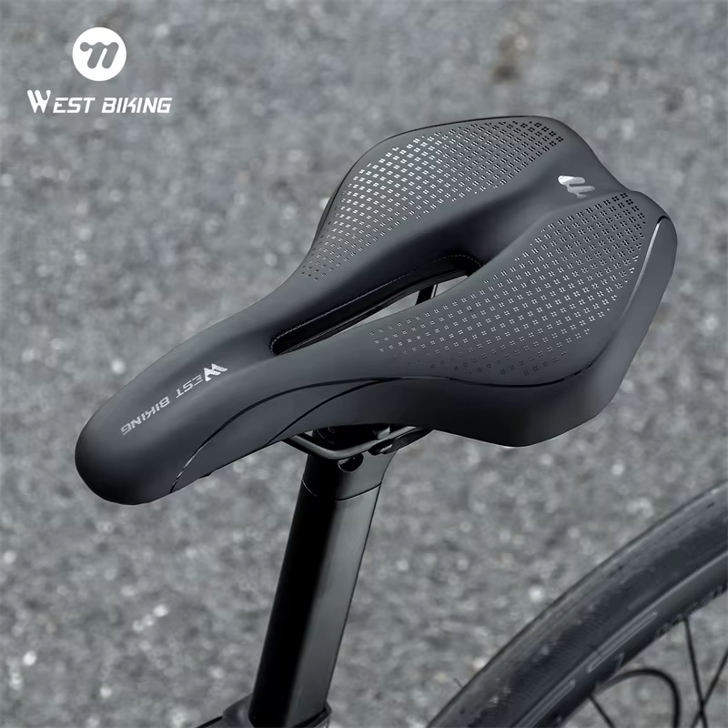 WEST BIKING Selle de vélo creuse respirante confortable
