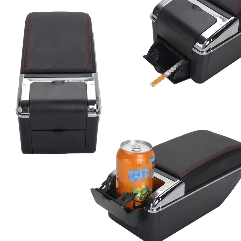 Accoudoir pour Opel Corsa 2015 2016 2017 2018 2019, boîte de rangement pour console de voiture avec porte-gobelet, accessoires intérieurs de voiture
