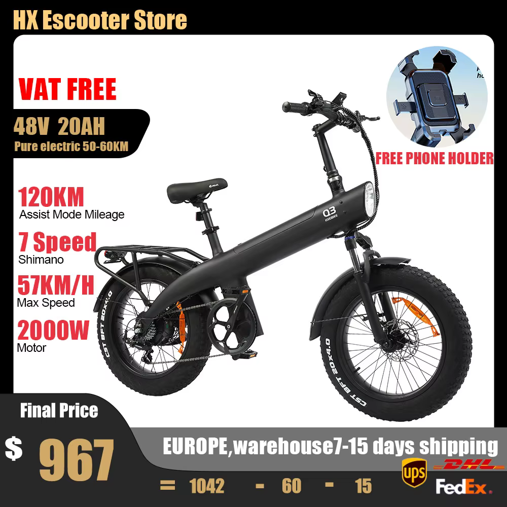 Vélo électrique tout-terrain HX Q3 48V 20Ah