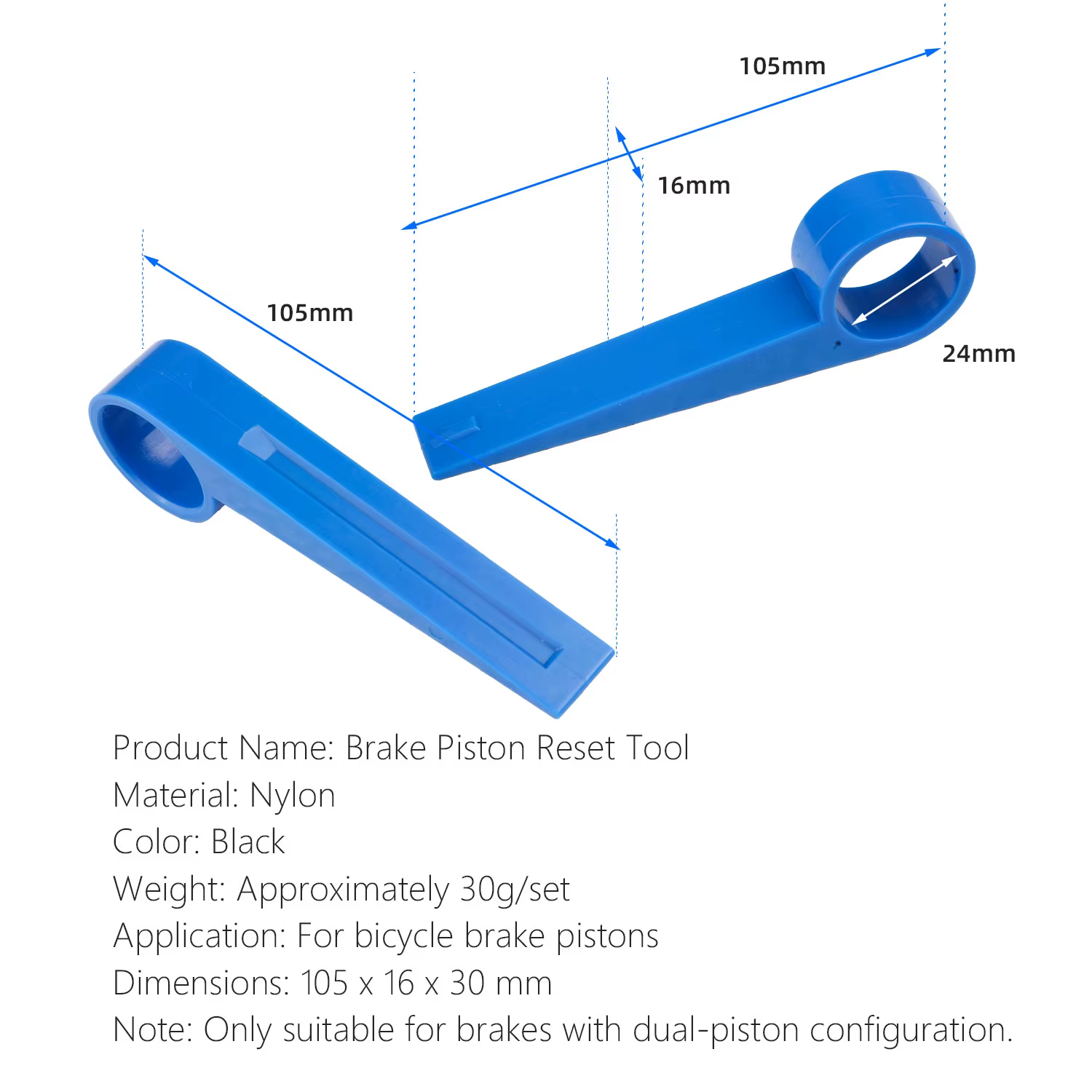 Outils de pression pour pistons de freins à disque hydrauliques de vélo