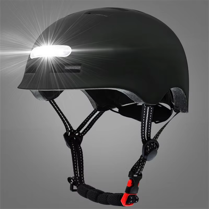 48-61cm vélo casque de cyclisme pour hommes femmes intelligent feu arrière LED