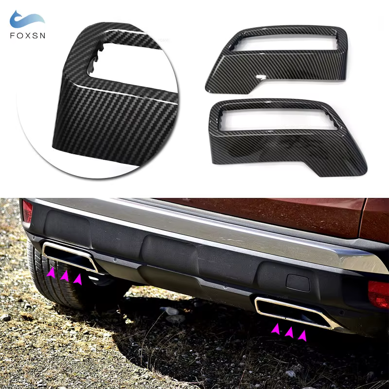 Pour Peugeot 3008 4008 5008 2017 2018 2019 2020 2021 Arrière Accessoires de voiture Tuyau D'échappement Silencieux Tuyau D'extrémité Couvercle De Décoration