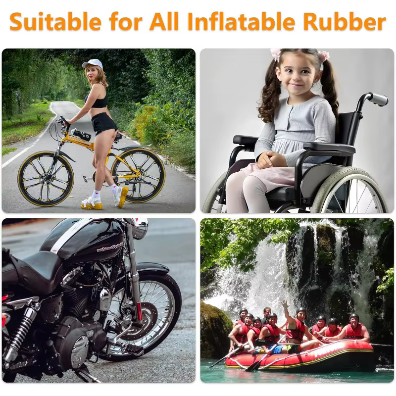 Kit de réparation d'urgence pour pneus de vélo pour cyclistes avec patchs
