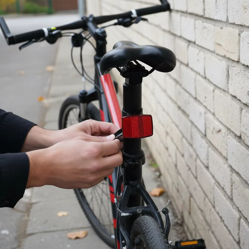 Réflecteur de guidon de vélo en plastique